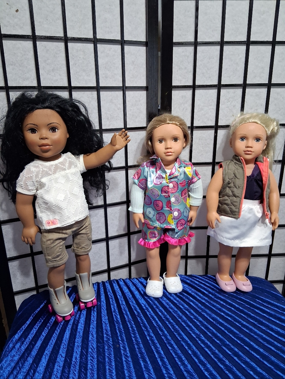 3-Piece Kids Fashion Doll Set - Multicolor Outfits